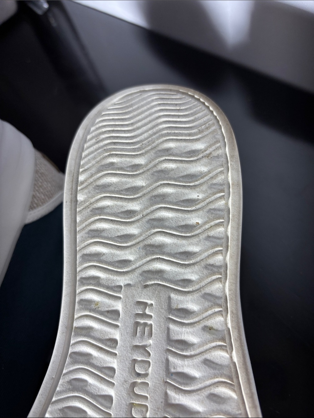 Hey Dudes Casual Blue Canvas Sneakers with Patterned Laces - Picture 4 of 4